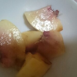 味の薄い桃に  ♡ 蜂蜜バルサミコ酢漬け
